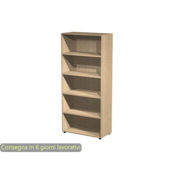 Mobile a giorno alto rovere 90x44xH.200 cm 4 ripiani inseribili - linea armadi componibili 2898 Artexport - AR/ST/C