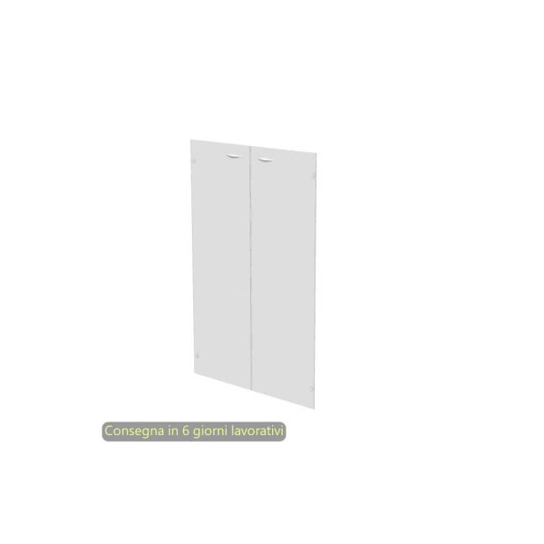 Ante senza serratura in vetro satinato 80x115 cm per mobile medio linea Presto Artexport - 70069/G