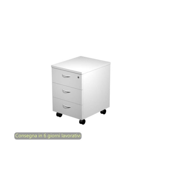 Cassettiera a tre cassetti montata grigio 41,8x52xH.59,5 cm linea Presto Artexport - 60019/9