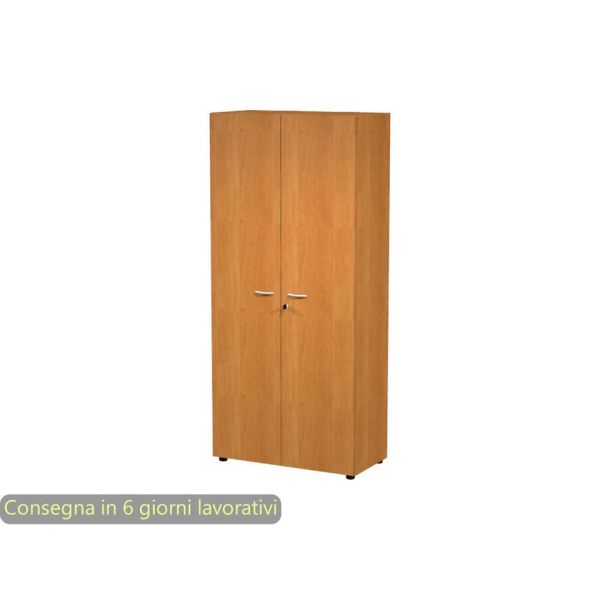 Armadio alto con ante battenti noce 90x45,8xH.200 cm con serratura linea componibili 2898 Artexport - AR/ST+AA/4