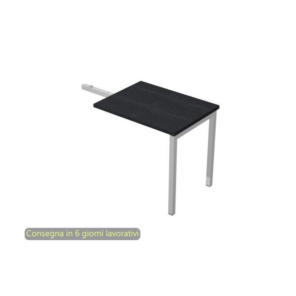 Allungo reversibile dx/sx Artexport Presto Venere Plus 80x60xH.72,5cm nero venato frassino - 671/8