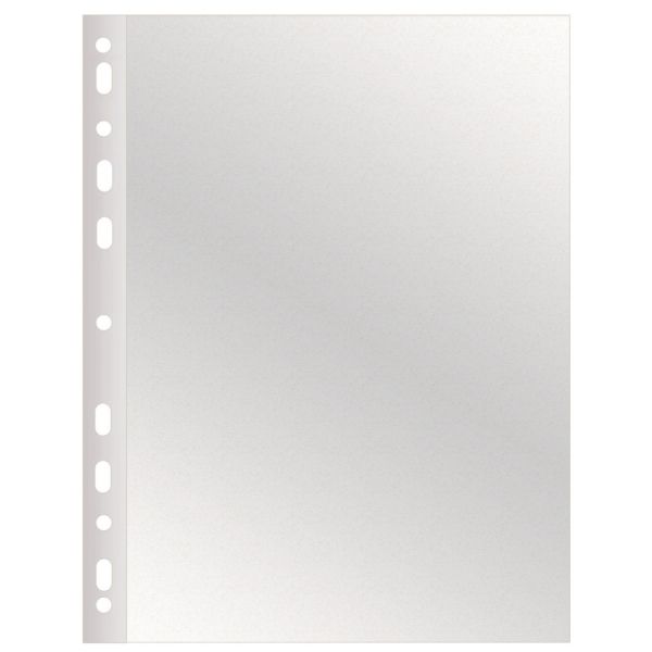Buste a perforazione universale Q-Connect 22x30 cm alto spessore finitura goffrata conf. 50 pz - KF11190
