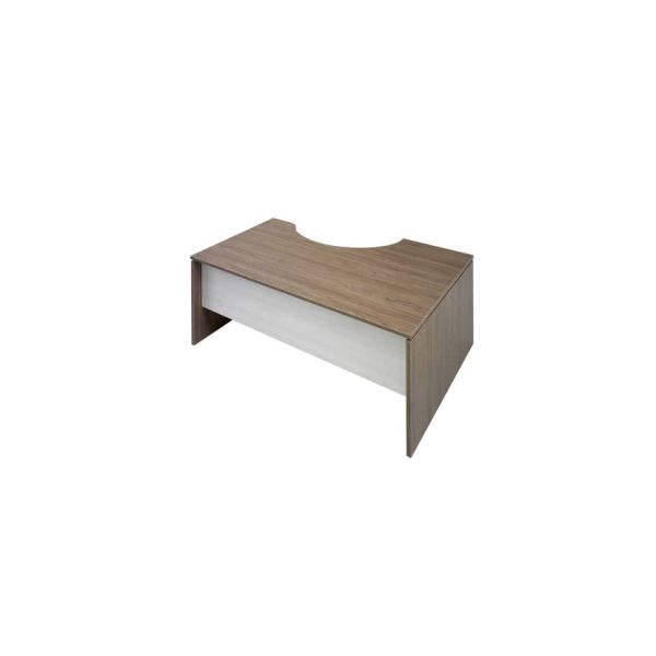 Scrivania informatica Frensy Florence semipenisola a sinistra 180x100x72 cm fianchi a pannello - olmo UFL18SX