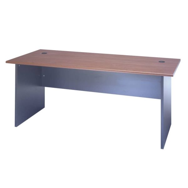 Scrivania Frensy Venice 140x80x72 cm piano ciliegio - fianchi a pannello antracite - UVES14