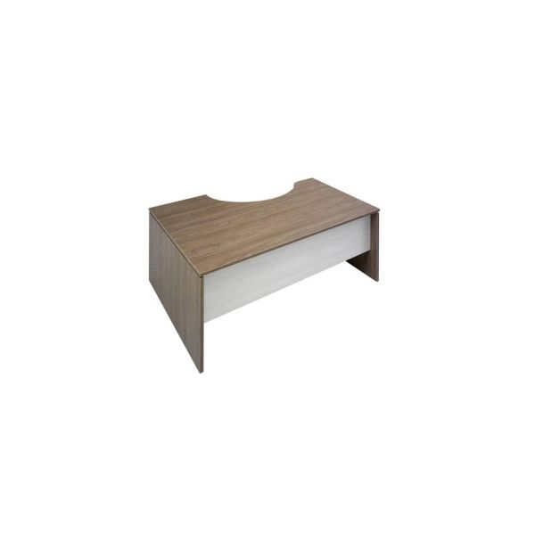 Scrivania informatica Frensy Florence semipenisola a destra 160x100x72 cm fianchi a pannello - olmo - UFL16DX