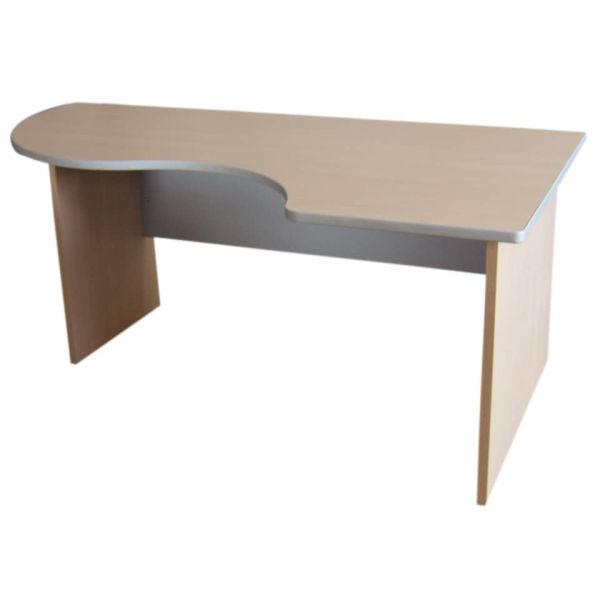 Scrivania informatica con semipenisola destra Frensy EMOTION 160x100x72 cm rovere - UEMWS16D