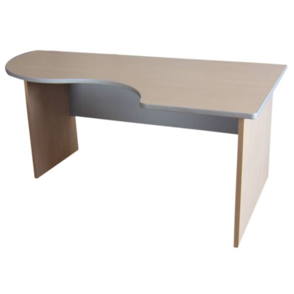 Scrivania informatica con semipenisola destra Frensy EMOTION 180x100x72 cm rovere - UEMWS18D