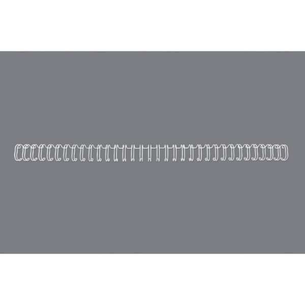 Spirali metalliche a 34 anelli GBC Wirebind 9 mm A4 bianco - fino a 85 fogli - conf. 100 pezzi - RG810670