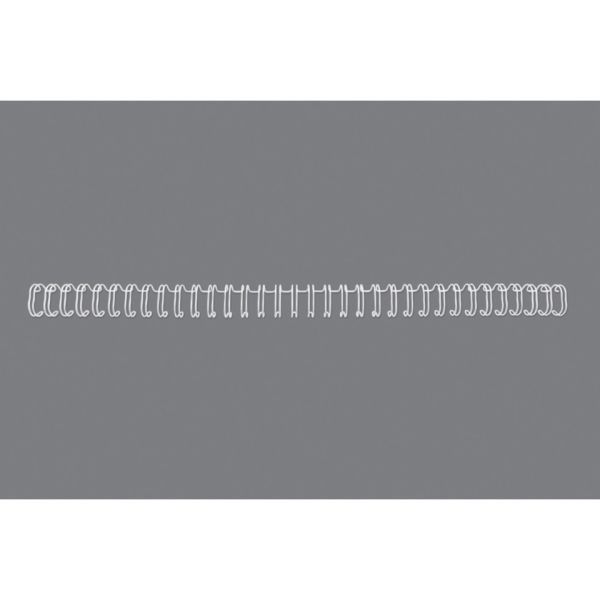 Spirali metalliche a 34 anelli GBC Wirebind 8 mm A4 bianco - fino a 70 fogli - conf. 100 pezzi - RG810570