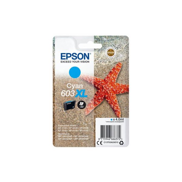 Cartuccia Epson Ciano 603 XL C13T03A24010