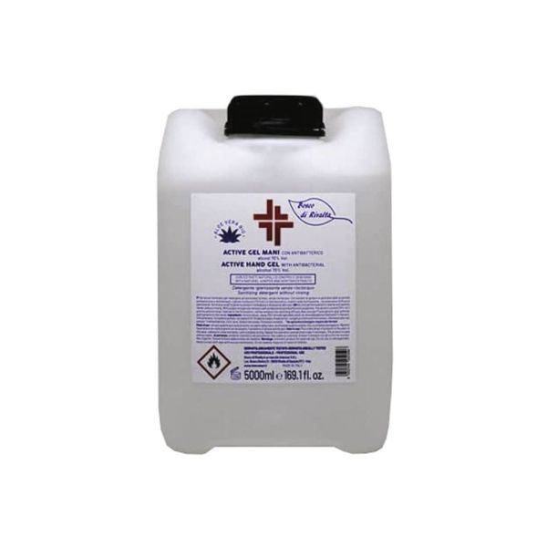 Gel igienizzante mani (alcol 70%) 5.000 ml - Active linea Bosco di Rivalta - trasparente - profumo di agrumi
