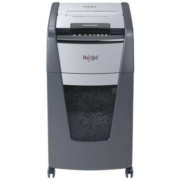 Distruggidocumenti uso moderato Optimum AutoFeed+ 225X EU Rexel - P-4 - 60 L - taglio a frammenti 4x28 mm - 2020225XEU