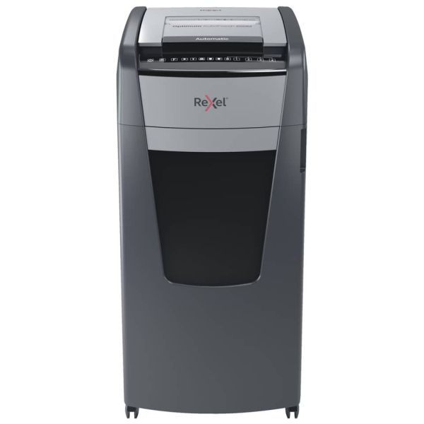 Distruggidocumenti uso frequente Optimum AutoFeed+ 600M EU Rexel P-5 110L taglio a frammenti 2x15 mm - nero - 2020600MEU