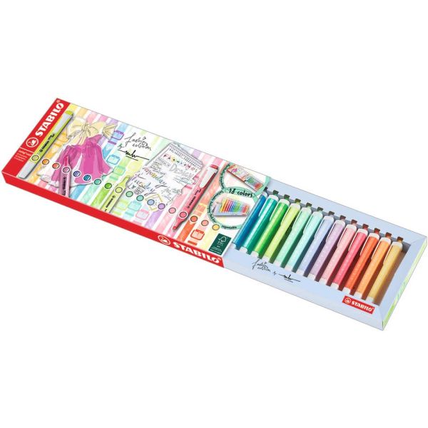 Evidenziatori Stabilo Swing® Cool Pastel conf. 18 colori assortiti - 275/18-01-5