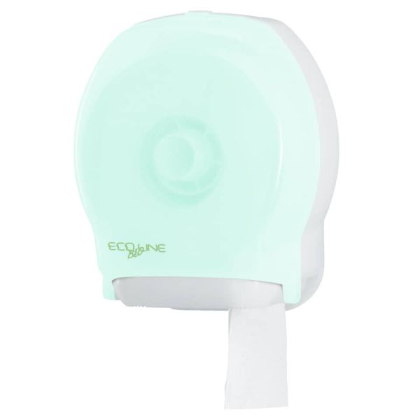 Mini distributore di carta igienica Hylab Jumbo Ecoline Beeo 22,5x12,5x27 cm verde opalino - E-TO/2S-S
