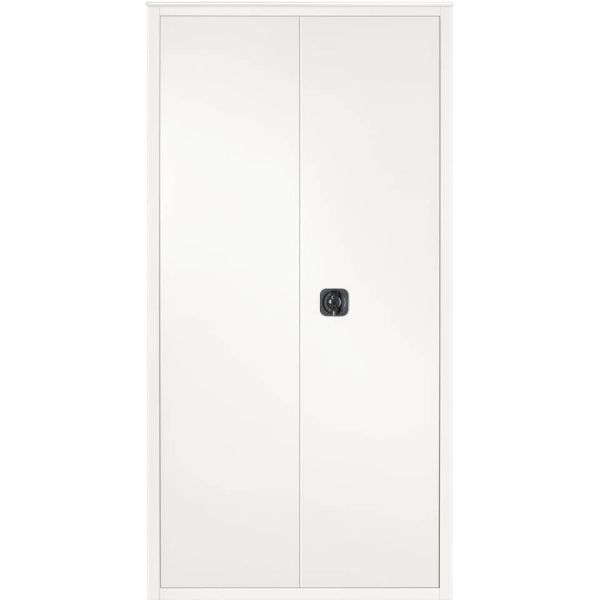 Armadio multiuso a porte battenti Tecnical 2 BA-90-PIANI - 4 ripiani 90x41x181,5 cm bianco