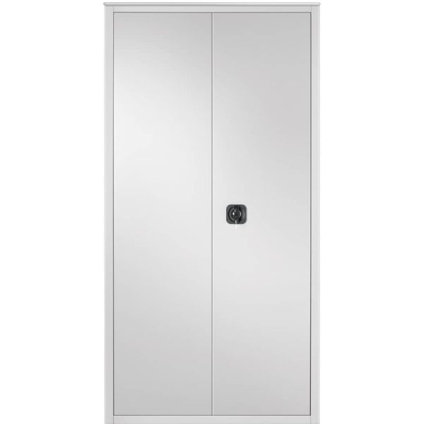 Armadio multiuso a porte battenti Tecnical 2 BA-90-PIANI - 4 ripiani 90x41x181,5 cm grigio