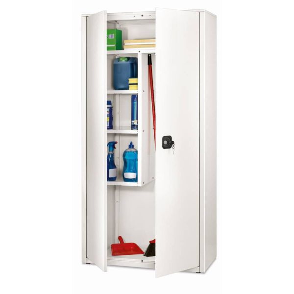 Armadio multiuso a porte battenti Tecnical 2 BA-90-TRA - con divisore verticale 90x41x181,5 cm bianco