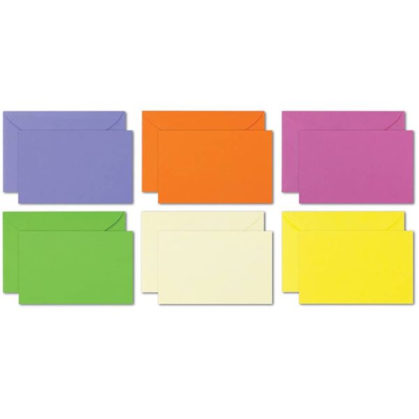 Biglietti con busta Ellebi-Sadoch Capri formato 9 - 9x14 cm - colori forti assortiti - Conf. 100 pezzi - 8320