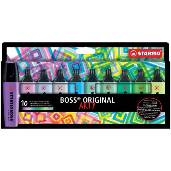 Evidenziatori Stabilo Boss Arty conf. 10 colori freddi - 70/10-2-20