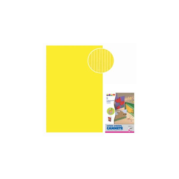 Cannetè - 50x70 cm - busta 10 fogli - 230 g/m² Deco giallo 2206/4
