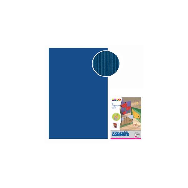 Cannetè - 50x70 cm - busta 10 fogli - 230 g/m² Deco blu 2206/2