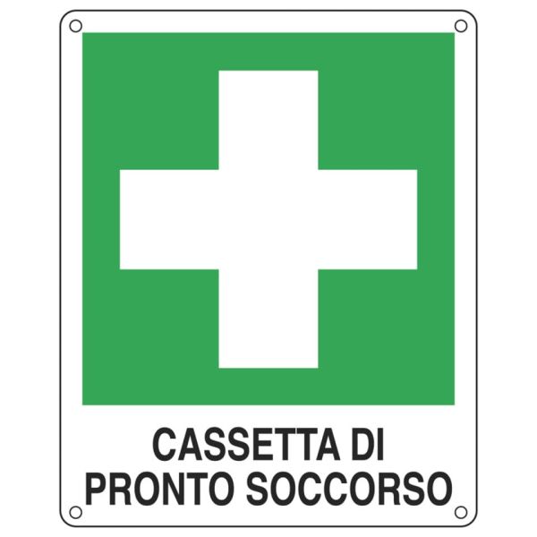 Cartello d'emergenza 25x31 cm Cartelli Segnalatori ''Cassetta pronto soccorso'' E20114X