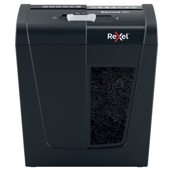 Distruggidocumenti uso personale Rexel Secure S5 - P-2 - 10 L - taglio a strisce 6 mm - 2020121EU