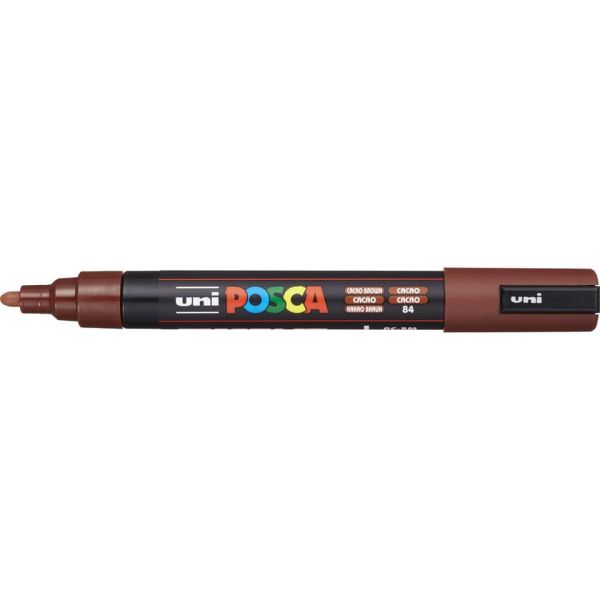 Marcatore a tempera Posca Uni-Ball punta tonda 1,8-2,5 mm marrone cacao M PC5M CC