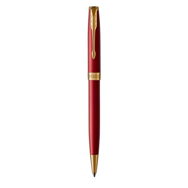 Penna a sfera Parker Sonnet Red Lacquer GT punta M inchiostro nero Red GT 1931476