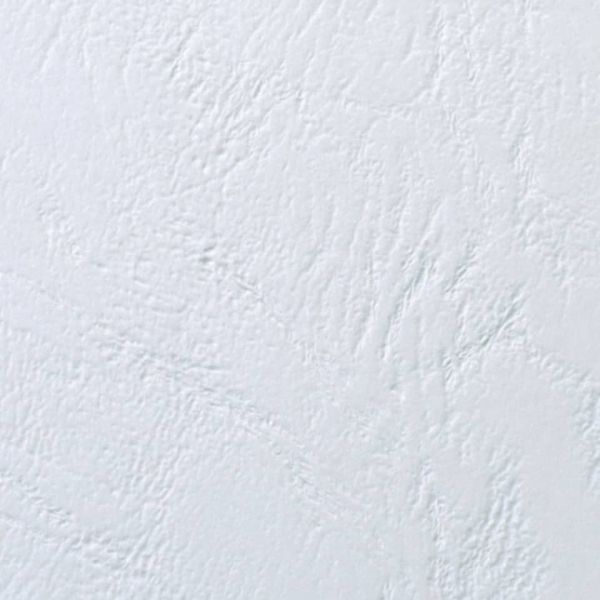 Copertine per rilegatura GBC Leathergrain in cartoncino goffrato a4 bianco  conf da 100 copertine - CE040070