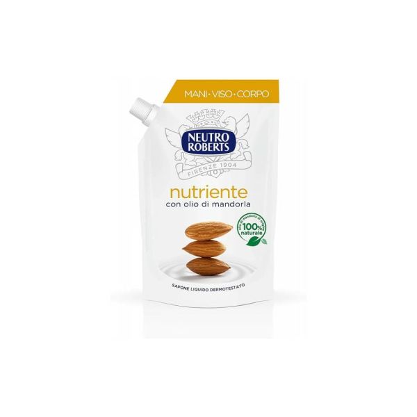 Sapone liquido - 400 ml Neutro Roberts Nutriente - ecopouch 7-1146