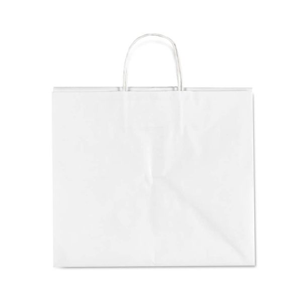 Borsa portapizza stampa generica 33x37x31 cm conf. 200 pz Rex-Sadoch kraft bianco - PIZZAPACKBIA