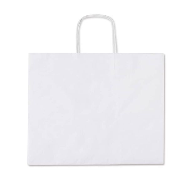 Borsa Takeaway kraft bianca 36,5x25x30 cm conf. 150 pz Rex-Sadoch 100 gr/mq TAKEAWBIA