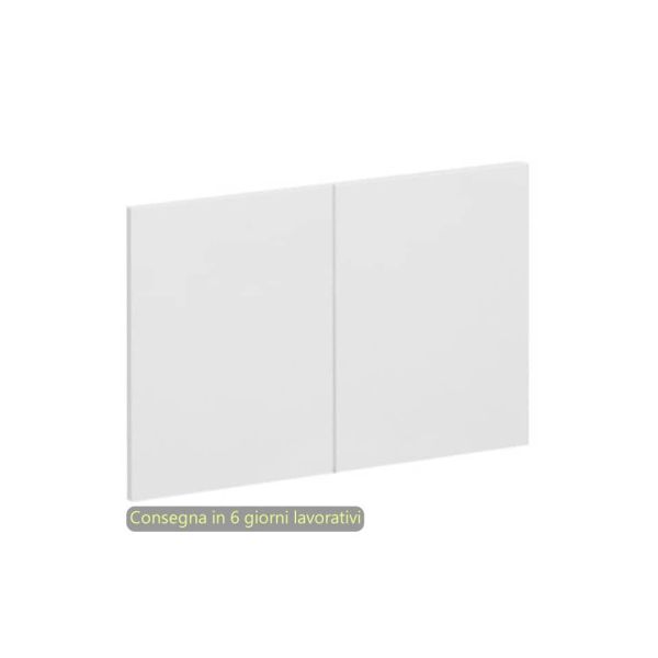 Coppia di ante a scatto senza maniglie 60xH.36,8 cm per librerie Artexport bianco - 1502A/3