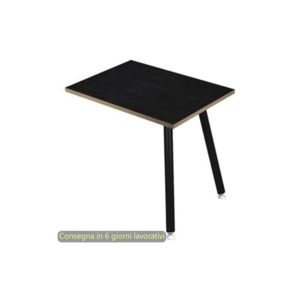 Allungo reversibile per scrivanie Skinny Metal 60x80xH.74,4 cm gambe met. nere Artexport piano nero - 6417-DJA-8C-AQ