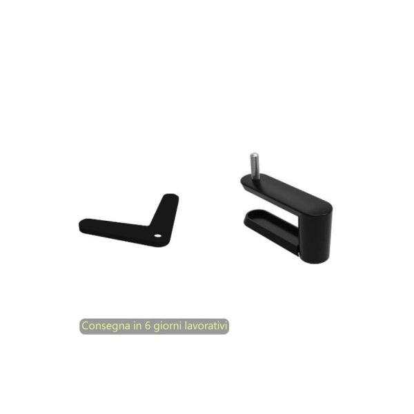 Morsetto Moody per pannello laterale con appoggio base piano Artexport nero 3-BSAL0007-AQ