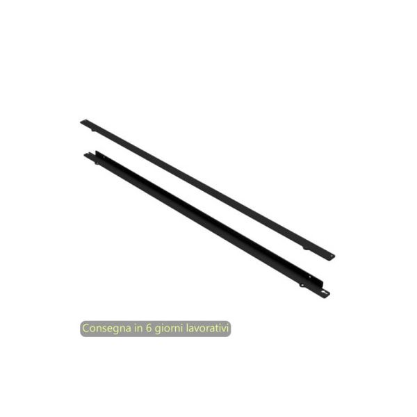 Kit fissaggio verticale a parete e soffitto coppia pannelli nero opaco Moody Artexport L.140 cm - 3-BSAN1400-AQ
