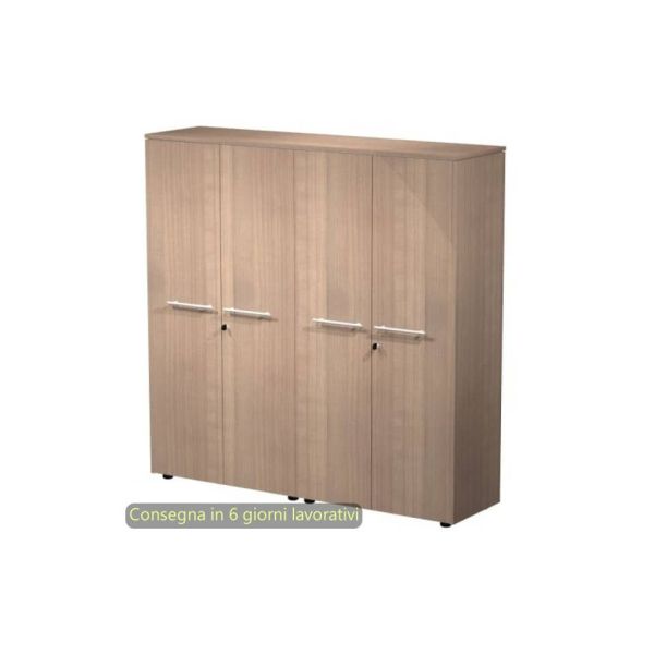 Coppia armadi medi con ante melaminico 162,8x43xH.158,2 cm Flora Artexport ciliegio arabis - 937C-73x2/K