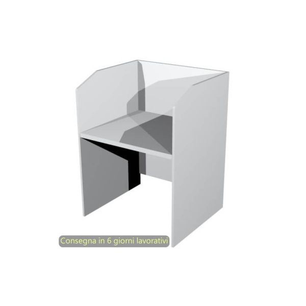 Postazione Call Center Presto 90x80xH.119 cm Artexport piano grigio CALL90/9