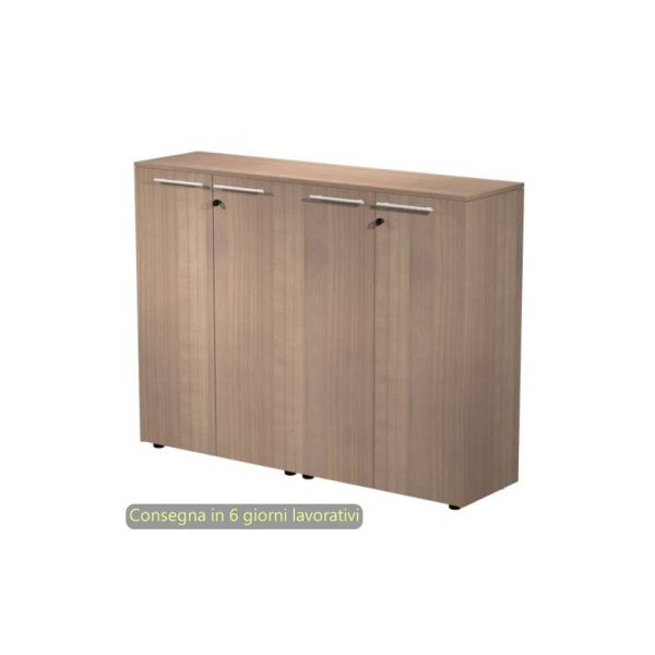 Coppia armadi medi con ante melaminico 162,8x43xH.119,8 cm Flora Artexport ciliegio arabis - 935C-69x2/K