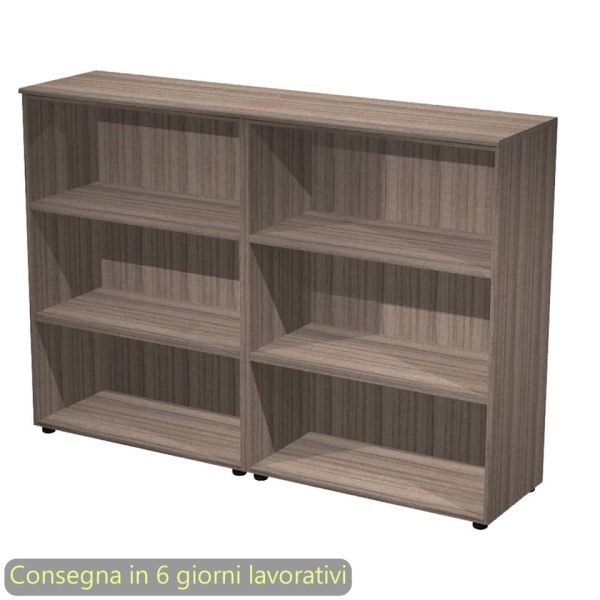 Coppia mobili medi a giorno 180x45,3xH.126,2 cm Giunone Artexport noce toscano - 235C-62_N