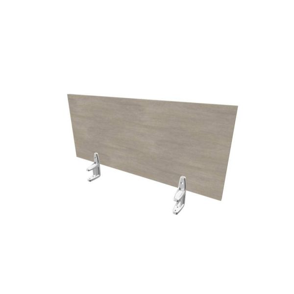 Pannello divisorio in melaminico cemento per scrivanie singole 100xH.42 cm linea Practika Quadrifoglio - CODI100-CL