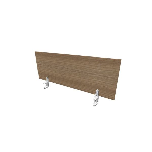 Pannello divisorio in melaminico noce canaletto per scrivanie singole 120xH.42 cm Practika Quadrifoglio - CODI120-NO
