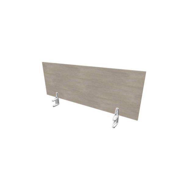 Pannello divisorio in melaminico cemento per scrivanie singole 120xH.42 cm linea Practika Quadrifoglio - CODI120-CL