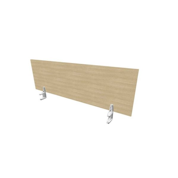 Pannello divisorio in melaminico rovere per scrivanie singole 140xH.42 cm linea Practika Quadrifoglio - CODI140-RK