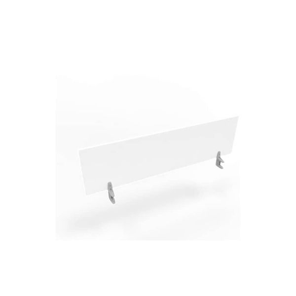 Pannello divisorio in melaminico bianco per scrivanie singole 160xH.42 cm linea Practika Quadrifoglio - CODI160-BA