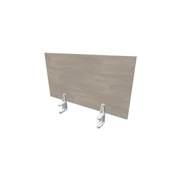 Pannello divisorio in melaminico cemento per scrivanie singole 80xH.42 cm linea Practika Quadrifoglio - CODI080-CL