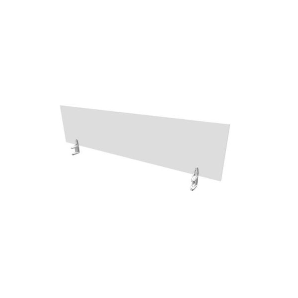 Pannello divisorio in melaminico grigio per scrivanie singole 180xH.42 cm linea Practika Quadrifoglio - CODI180-GR
