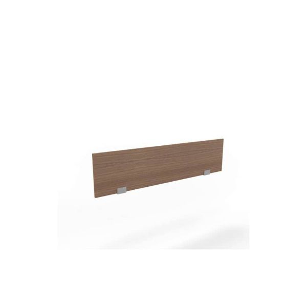 Pannello divisorio in melaminico noce per bench 140xH.35 cm linea Practika Quadrifoglio - CODB140-NO